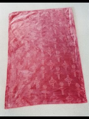 Little Ballerinas by Just Imagin Mauve Embossed Baby Girl Blanket Soft Plush